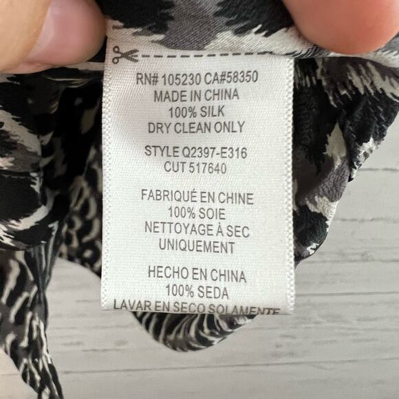 Equipment Leopard Print Silk Button Down Blouse Size S - Picture 4 of 8